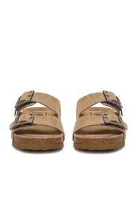 G-Star RAW - G-Star Raw Klapki CWB-WS-1128-50-S Beżowy. Kolor: beżowy. Materiał: zamsz, skóra #4