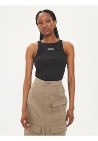 GESTUZ - Gestuz Top Drew 10909027 Czarny Slim Fit. Kolor: czarny. Materiał: bawełna