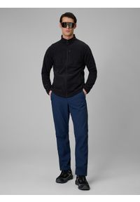 4f - 4F Spodnie softshellowe membrana 5000 męskie - granatowe XL. Kolor: niebieski. Materiał: skóra #1