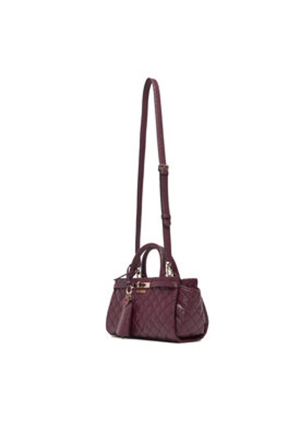 Guess Torebka Idra HWGG81 57050 Bordowy. Kolor: czerwony. Materiał: skórzane