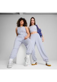 Spodnie Puma Wardrobe Ess Relaxed Sweatpants Tr Cl Co, Dla obu płci. Kolor: niebieski. Materiał: bawełna, materiał. Sport: fitness