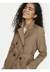 Vero Moda Trencz Celeste 10239411 Brązowy Regular Fit. Kolor: brązowy. Materiał: syntetyk #5