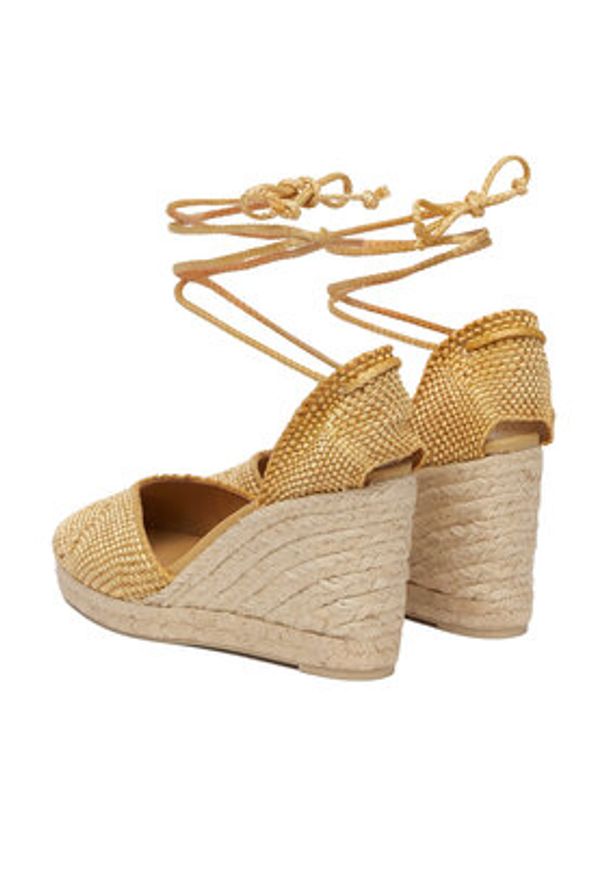 Castañer Espadryle Cora 026131-1003 Beżowy. Kolor: beżowy. Materiał: materiał