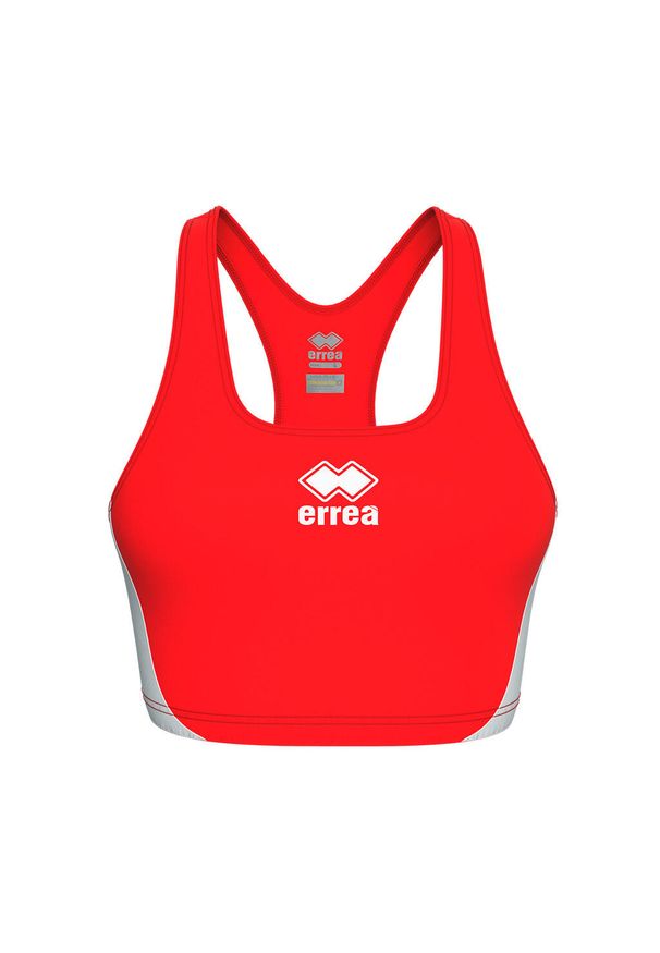 ERREA - Biustonosz dla dziewczynki Errea Elaine Extra. Kolor: czerwony, wielokolorowy, biały. Sport: siatkówka, bieganie