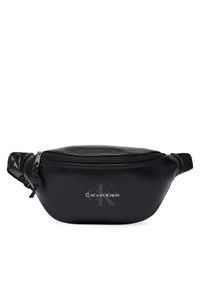 Calvin Klein Nerka Bold Logo Webbing Waistbag LV04D3630G Czarny. Kolor: czarny. Materiał: skóra #1