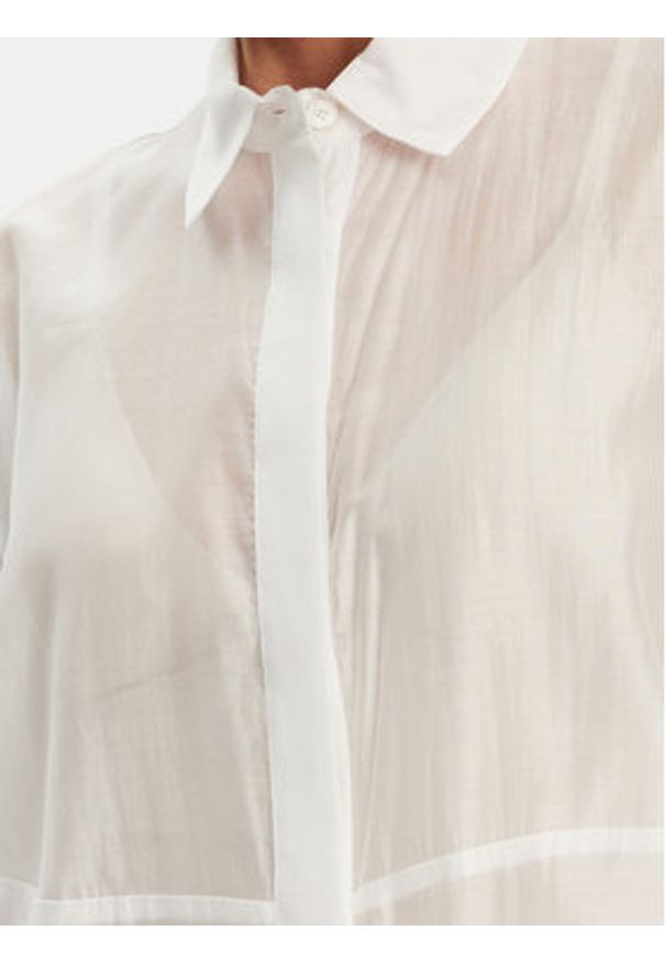 ACCESS FASHION Koszula 53-7068-104 Biały Loose Fit. Kolor: biały. Materiał: lyocell