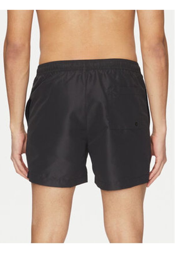 Calvin Klein Swimwear Szorty kąpielowe KM0KM01092 Czarny Regular Fit. Kolor: czarny. Materiał: syntetyk