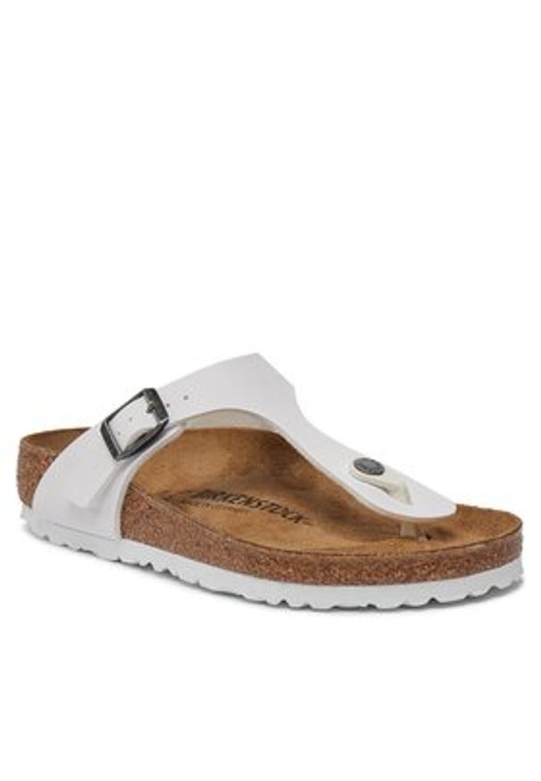 Birkenstock Japonki Gizeh 745531 Biały. Kolor: biały. Materiał: skóra
