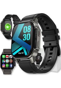 Smartwatch Active Band SMARTWATCH ZEGAREK ROZMOWY MENU POLSKIE DAMSKI MĘSKI CZARNY SPORT PL SMART DM62. Rodzaj zegarka: smartwatch. Kolor: czarny. Styl: sportowy #1