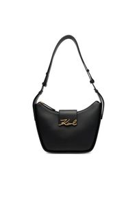 Karl Lagerfeld - KARL LAGERFELD Torebka A3W30046 Czarny. Kolor: czarny. Materiał: skórzane