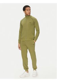 BOSS Spodnie dresowe Mix&Match 50515305 Zielony Regular Fit. Kolor: zielony. Materiał: bawełna