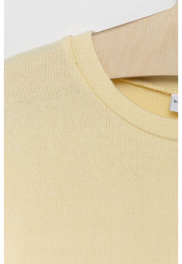 Name it Sweter dziecięcy kolor żółty lekki. Kolor: żółty. Materiał: dzianina
