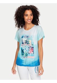 Olsen T-Shirt 11104849 Niebieski Regular Fit. Kolor: niebieski. Materiał: wiskoza #1