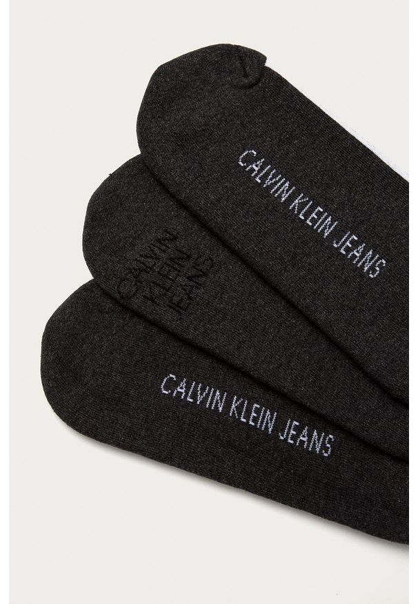 Calvin Klein Skarpetki (3-pack) kolor szary. Kolor: szary