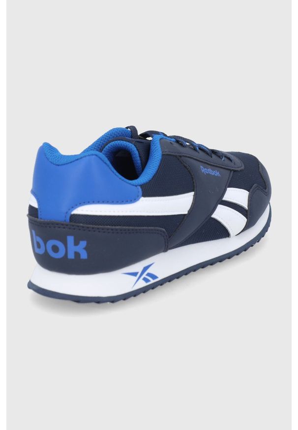 Reebok Classic Buty dziecięce Royal CLJog 3.0 kolor granatowy. Nosek buta: okrągły. Zapięcie: sznurówki. Kolor: niebieski. Materiał: guma. Model: Reebok Classic, Reebok Royal