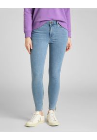 Lee - LEE SCARLETT HIGH DAMSKIE SPODNIE JEANSOWE ZIP GREY LIV L31BQDBR 112139833