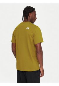 The North Face T-Shirt Simple Dome NF0A87NG Żółty Regular Fit. Kolor: żółty. Materiał: syntetyk, bawełna #4