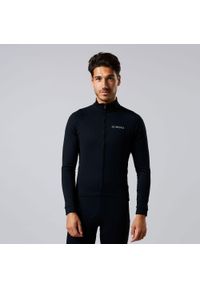 ACELERA - Męska koszulka kolarska z długim rękawem Essential Thermofleece Winter. Kolor: czarny. Materiał: polar. Długość rękawa: długi rękaw. Długość: długie. Sezon: zima. Sport: kolarstwo #1