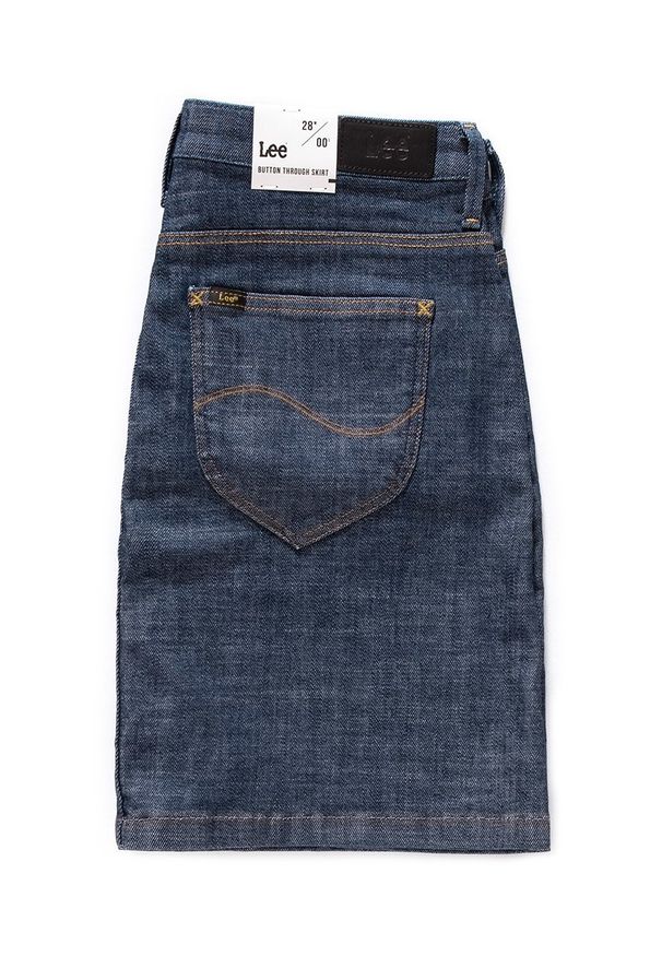 Lee - SPÓDNICA JEANSOWA LEE BUTTON THROUGH SKIRT L38HYHIB. Materiał: jeans