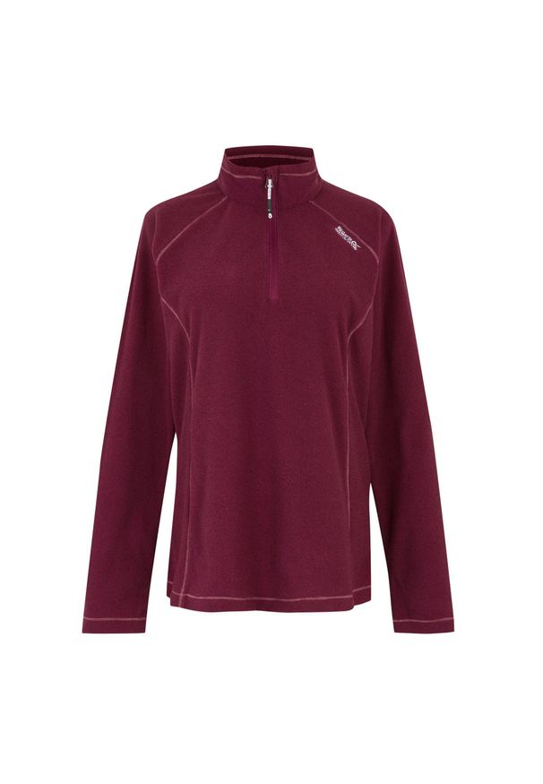 Regatta - Damski Polar Z Suwakiem Montes. Kolor: czerwony. Materiał: polar. Styl: sportowy. Sport: turystyka piesza