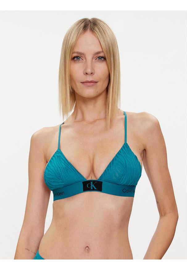 Calvin Klein Underwear Biustonosz braletka 000QF7377E Zielony. Kolor: zielony. Materiał: syntetyk