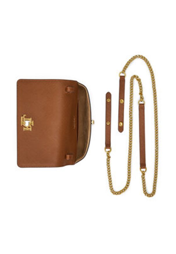 Lauren Ralph Lauren - LAUREN RALPH LAUREN Torebka 432966784007 Brązowy. Kolor: brązowy. Materiał: skórzane