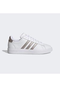 Adidas - Buty Grand Court Cloudfoam Lifestyle Court Comfort. Kolor: biały, wielokolorowy, szary. Materiał: materiał. Model: Adidas Cloudfoam