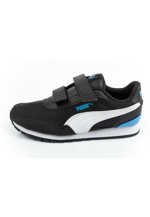 Buty sportowe dziecięce Puma ST Runner v3 NL V PS. Kolor: czarny. Materiał: materiał. Szerokość cholewki: normalna