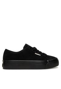 Calvin Klein Sneakersy Vulc Flatf Lace Up Sue/Wl Ck YW0YW02000 Czarny. Kolor: czarny. Materiał: zamsz, skóra