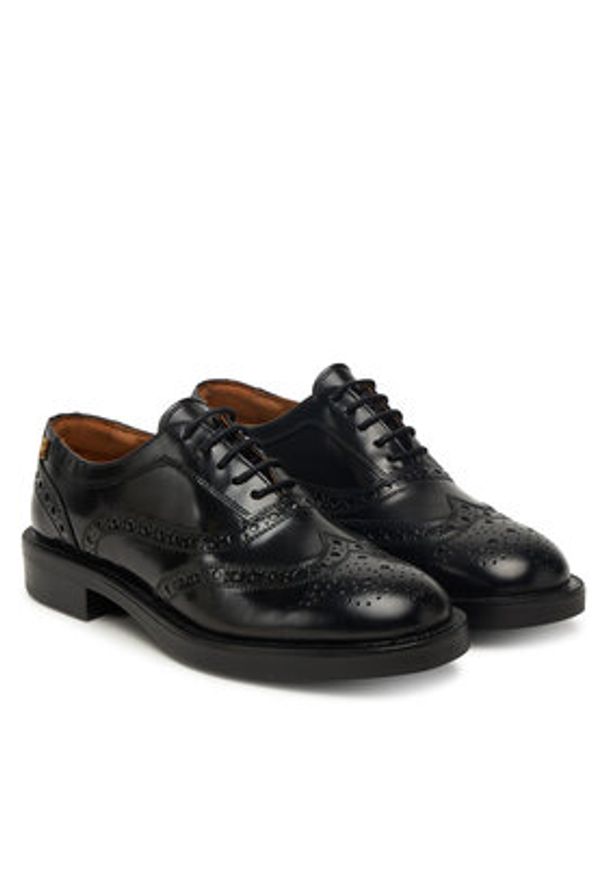 TOMMY HILFIGER - Tommy Hilfiger Oxfordy Brogue FW0FW08818 Czarny. Kolor: czarny. Materiał: skóra