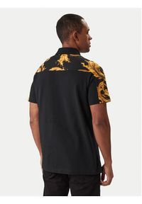 Versace Jeans Couture Polo 80GAG6R1 JS549 Czarny Regular Fit. Typ kołnierza: polo. Kolor: czarny. Materiał: bawełna #2