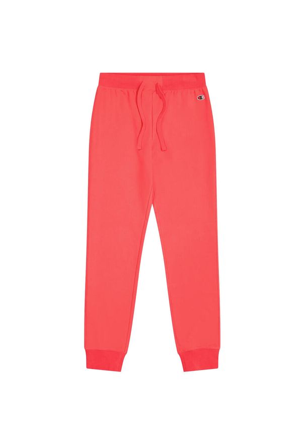 Spodnie damskie Champion Rib Cuff Pants 118101. Kolor: różowy. Materiał: dresówka