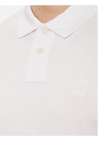 BOSS - Boss Polo Passenger 50507803 Biały Slim Fit. Typ kołnierza: polo. Kolor: biały. Materiał: bawełna #4