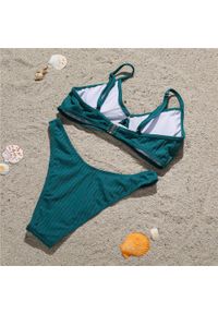 Intica - bikini push-up plażowe z regulowanymi ramiączkami Arub. Kolor: zielony. Materiał: tkanina #3