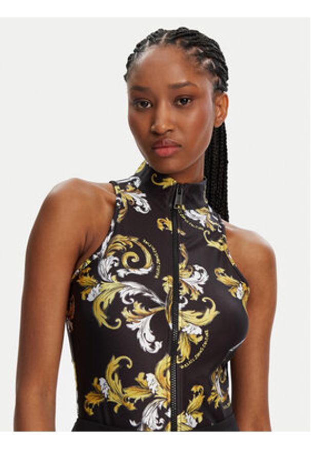 Versace Jeans Couture Body 78HAM207 Czarny Slim Fit. Kolor: czarny. Materiał: syntetyk