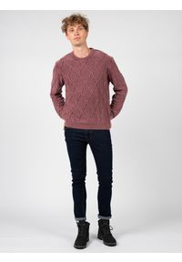 Guess Sweter | M1RR03Z1CX2 | Mężczyzna | Różowy, Fioletowy. Okazja: na co dzień. Kolor: różowy, wielokolorowy, fioletowy. Materiał: bawełna. Wzór: aplikacja. Styl: casual