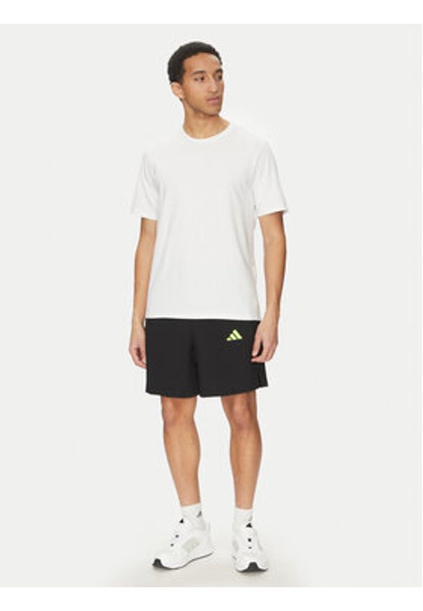 Adidas - adidas Szorty sportowe Tech JM6252 Czarny Regular Fit. Kolor: czarny. Materiał: syntetyk