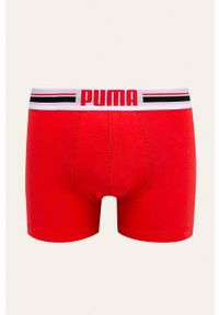 Puma - Bokserki (2 pack). Kolor: czerwony. Materiał: bawełna, dzianina, elastan. Wzór: gładki #3