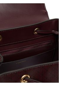Calvin Klein Plecak Emblem Aop Flap Backpack LV04F3271G Bordowy. Kolor: czerwony. Materiał: skóra #5