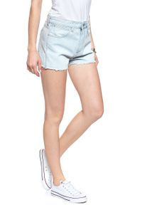 Wrangler - DAMSKIE SPODENKI WRANGLER THE SHORT ICY BLUE W27XVA243. Materiał: jeans #8