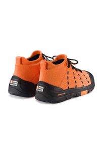 Buty turystyczne męskie wodoodporne Brubeck TREK MERINO. Kolor: pomarańczowy. Materiał: wełna. Sport: turystyka piesza