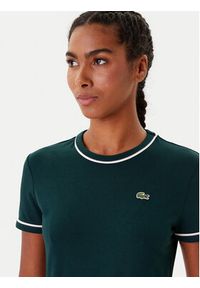 Lacoste T-Shirt TF5289 Zielony Slim Fit. Kolor: zielony. Materiał: bawełna #3