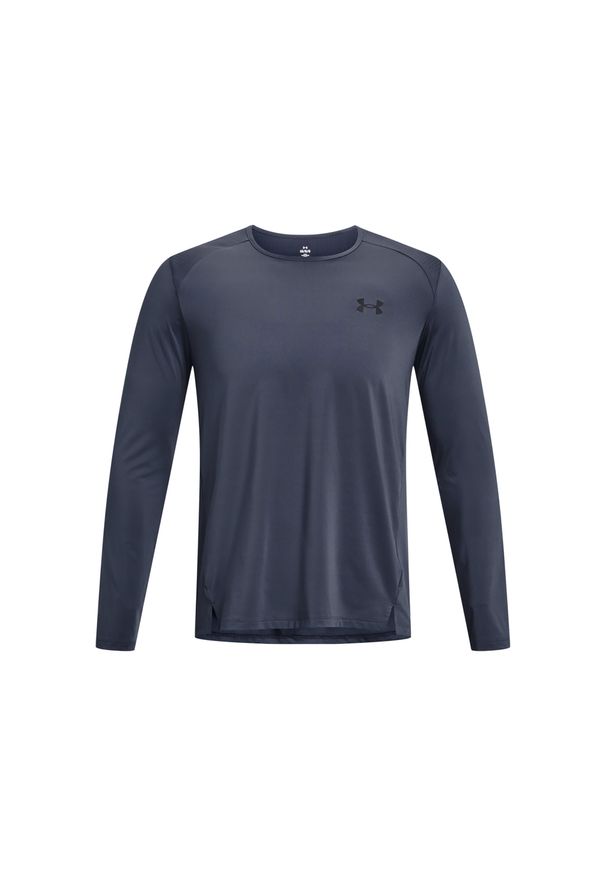 Koszulka fitness męska Under Armour Armourprint z długim rękawem. Kolor: szary. Długość rękawa: długi rękaw. Długość: długie. Sport: fitness