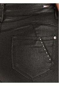 Morgan Spodnie materiałowe 232-PCOTE Czarny Slim Fit. Kolor: czarny. Materiał: materiał, bawełna, syntetyk