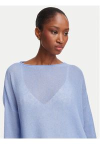MAX&Co. Sweter Stampa 2626366091200 Niebieski jasny Oversize. Kolor: niebieski. Materiał: syntetyk #5