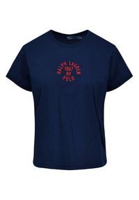 Polo Ralph Lauren T-Shirt 211965108001 Granatowy Regular Fit. Typ kołnierza: polo. Kolor: niebieski. Materiał: bawełna