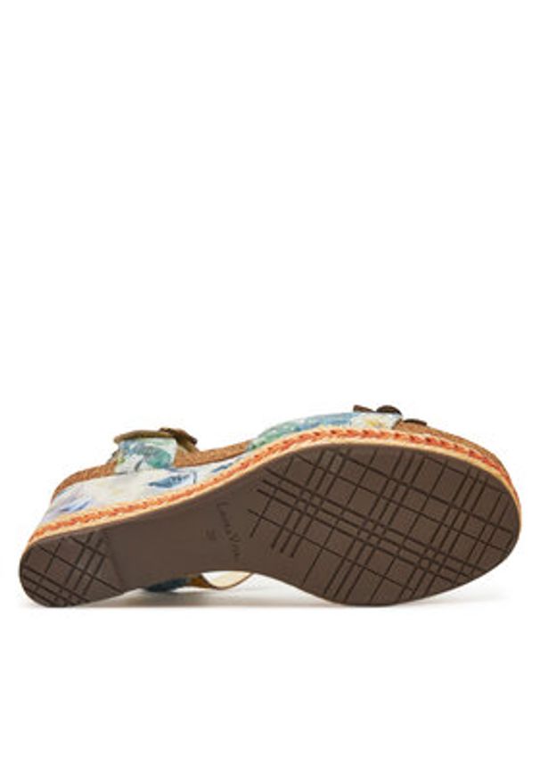 Laura Vita Espadryle Facyo 06 Kolorowy. Materiał: skóra. Wzór: kolorowy