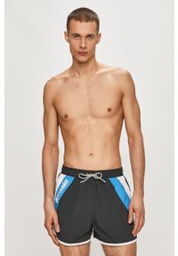 Pepe Jeans - Szorty kąpielowe Tomeo. Kolor: czarny. Materiał: tkanina #3