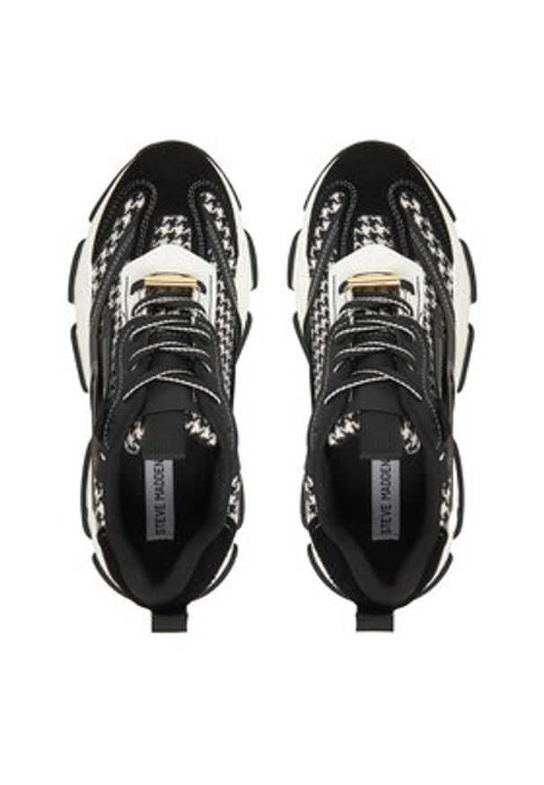 Steve Madden Sneakersy SM11004652 Czarny. Kolor: czarny. Materiał: skóra