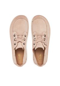 Clarks Półbuty Funny Dream 26182263 Różowy. Kolor: różowy. Materiał: skóra, zamsz